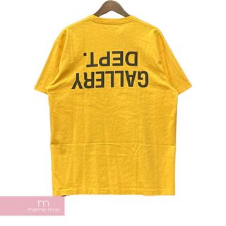 GALLERY DEPT. Fucked Up Logo Tee Gold ギャラリーデプト ファックドアップロゴTシャツ ゴールド 半袖カットソー 反転ロゴプリント イエロー マスタード サイズXXL【230623】【新古品】【me04】(Tシャツ/カットソー(半袖/袖なし))