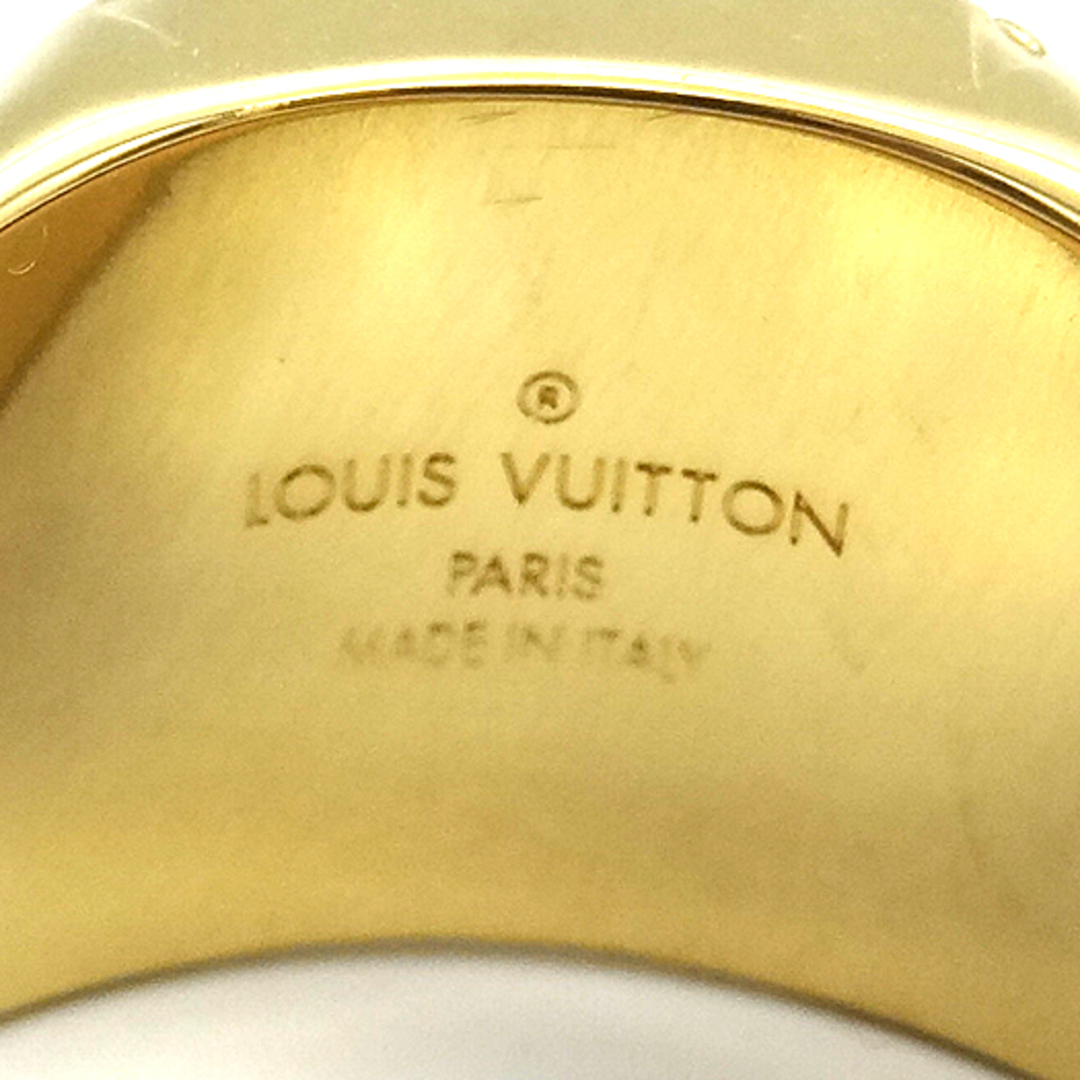 LOUIS VUITTON(ルイヴィトン)のルイ ヴィトン シグネットリング モノグラム Lサイズ メタル ゴールド M80191 指輪 約20.5号 メンズのアクセサリー(リング(指輪))の商品写真