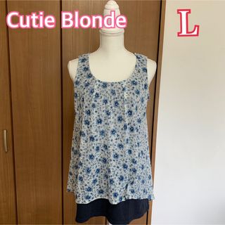 キューティーブロンド(Cutie Blonde)の最終値下げ★キューティーブロンド 可愛い♡花柄 チュニック 大きいサイズ(チュニック)