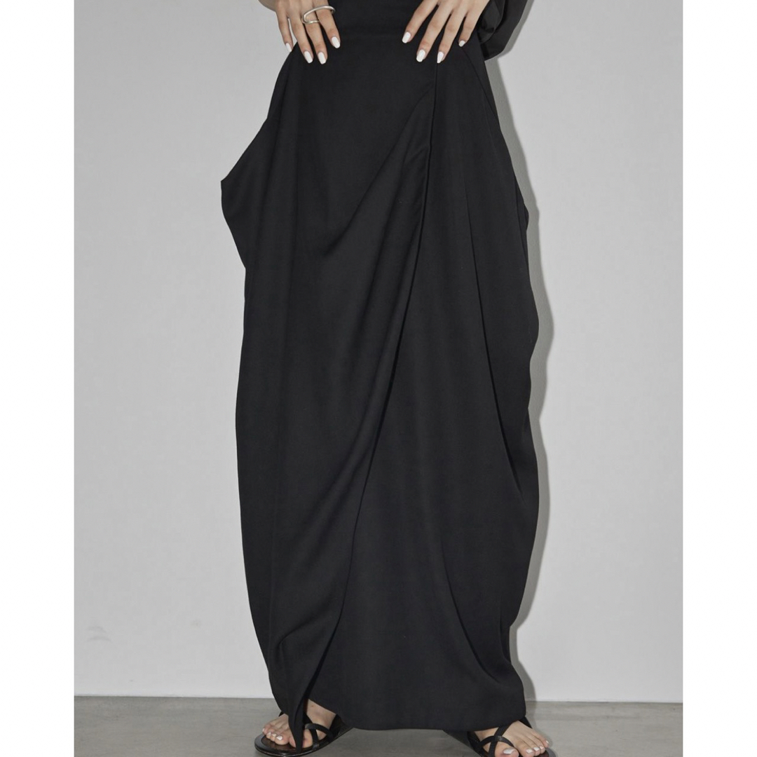 TODAYFUL Drape Satin Skirt