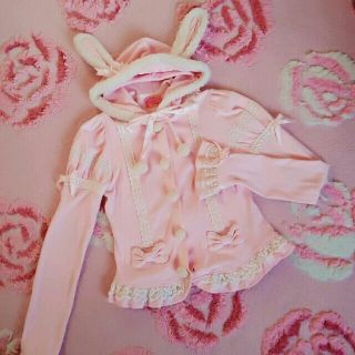 アンジェリックプリティー(Angelic Pretty)のAP*もこもこうさみみぽんぽんパーカー(パーカー)