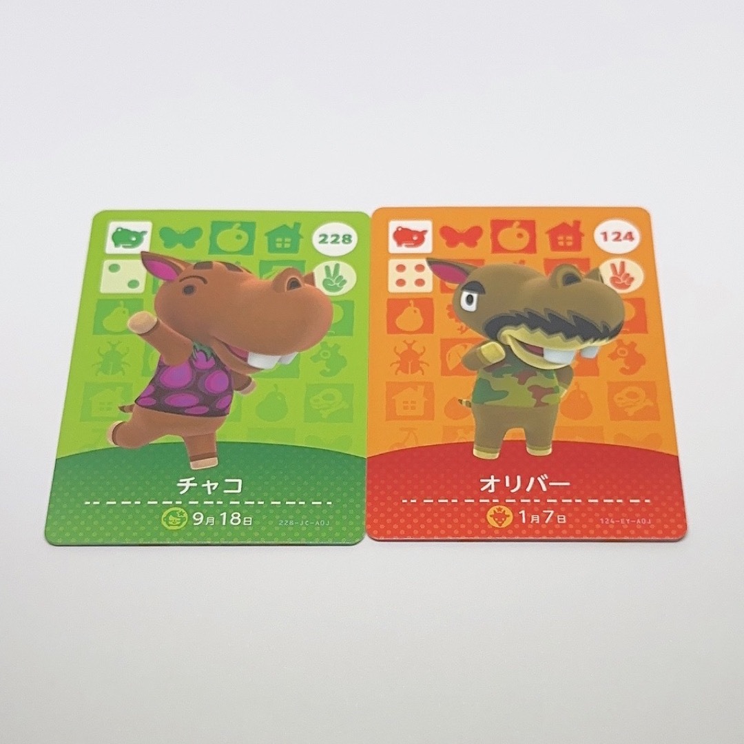 どうぶつの森 オリバー チャコ amiiboカード エンタメ/ホビーのトレーディングカード(その他)の商品写真