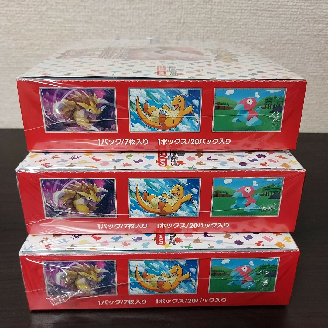 ポケカポケモンカード　151 未開封box シュリンク付き×3 シュリンクなし×1