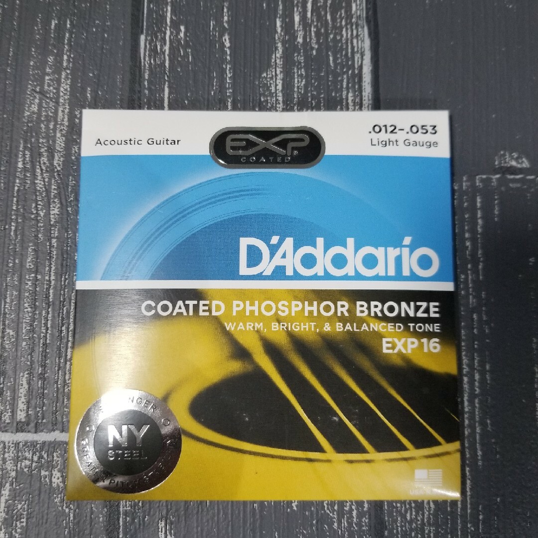 ☆新品☆　D'Addario ダダリオ アコースティックギター弦 EXP16