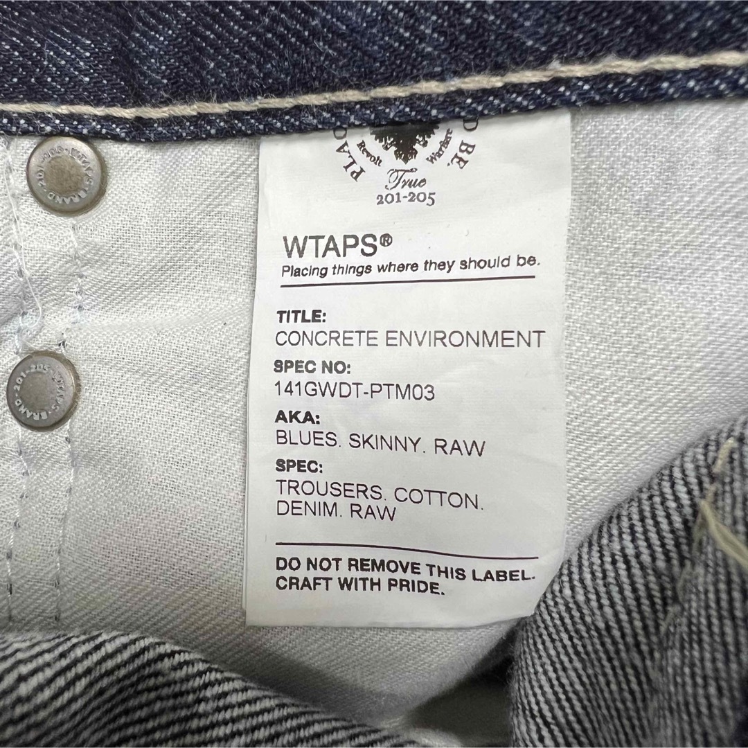 W)taps(ダブルタップス)の美品！WTAPS BLUES SKINNY RAW デニムパンツ！ネイバーフッド メンズのパンツ(デニム/ジーンズ)の商品写真