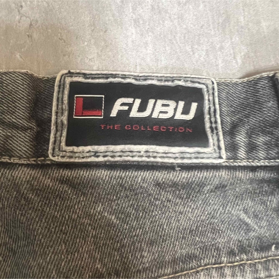 FUBU(フブ)のFubu シンプル デニム b系 ストリート ビックサイズ 着画モデル155cm メンズのパンツ(デニム/ジーンズ)の商品写真