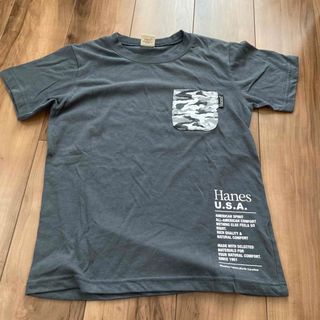 ヘインズ(Hanes)のHanes チャコールグレー　150(Tシャツ/カットソー)