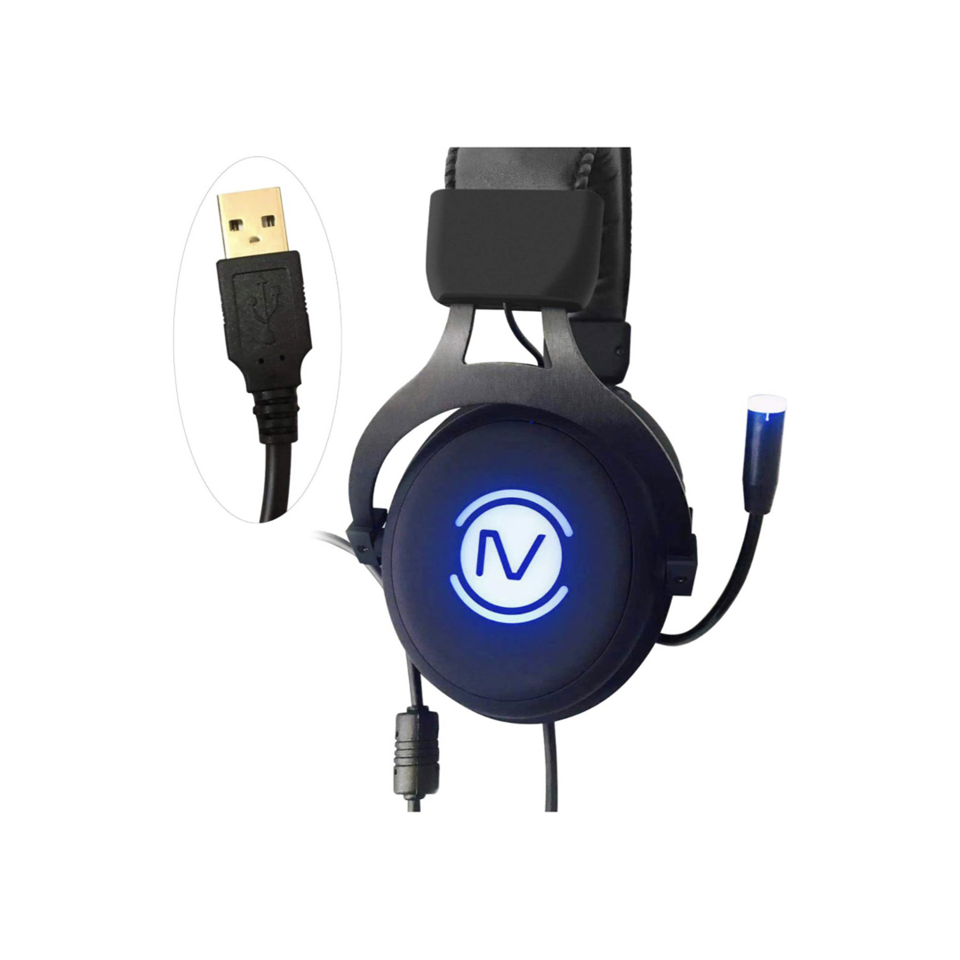 ゲーミングヘッドセット　ヘッドホン　7.1ch重低音 LEDブルーライト付き スマホ/家電/カメラのオーディオ機器(ヘッドフォン/イヤフォン)の商品写真