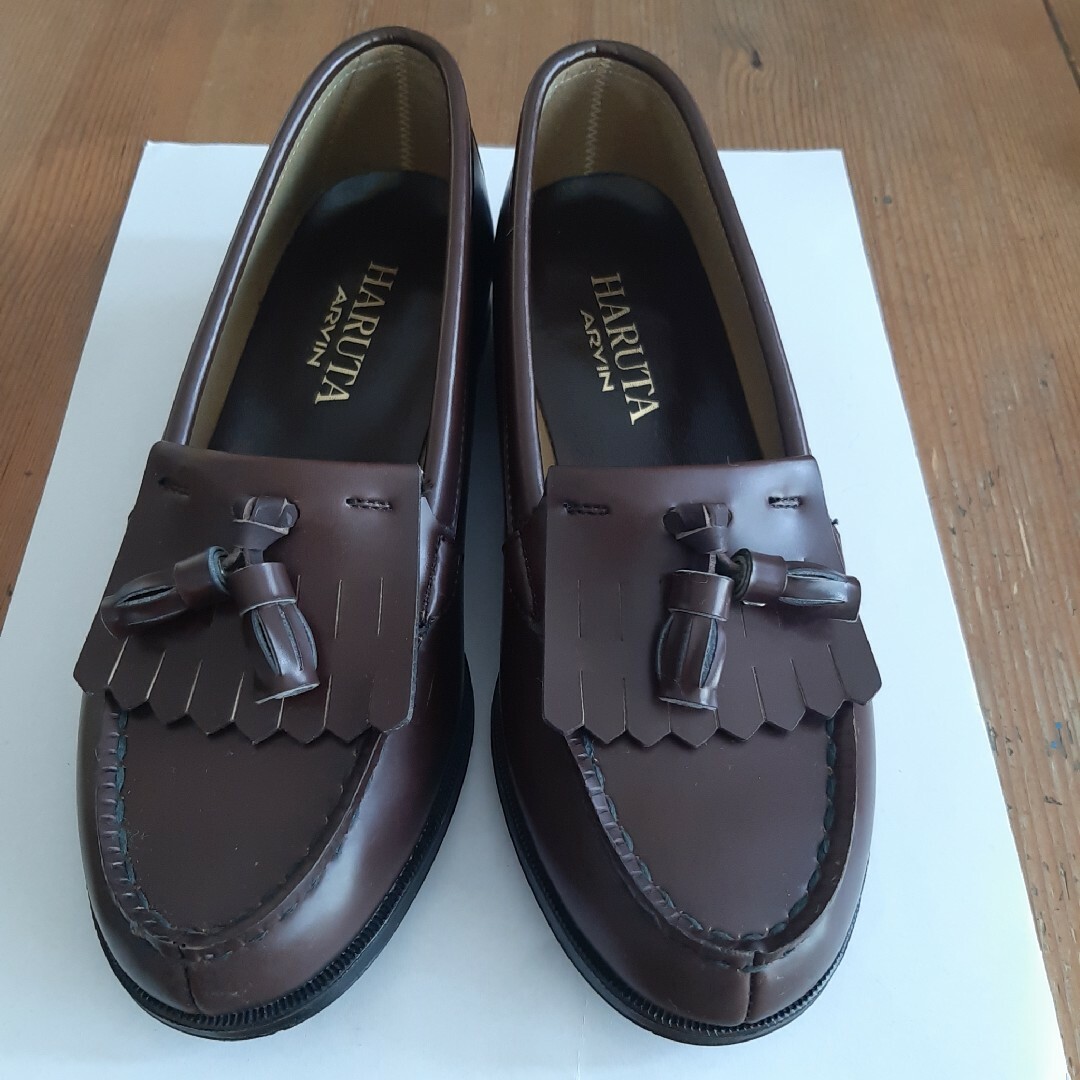 HARUTA(ハルタ)のハルタ　HARUTA　タッセル　ローファー　茶色　23センチ レディースの靴/シューズ(ローファー/革靴)の商品写真