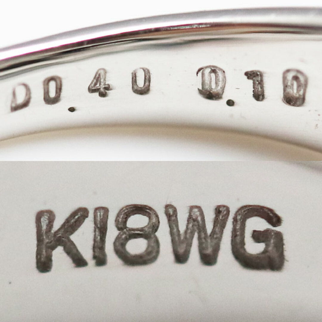 KWG ホワイトゴールド フラワーモチーフ リング・指輪 ダイヤモンド