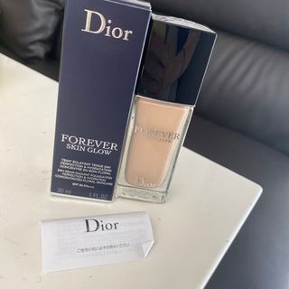 ディオール(Dior)のディオールスキンフォーエヴァーフルイドグロウ　0cr(ファンデーション)