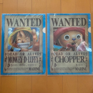 ONE PIECE ワンピース 手配書　クリアファイル　ローソン(キャラクターグッズ)