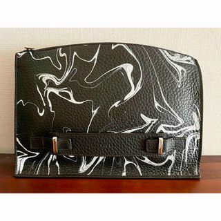 フルラ(Furla)の【新品未使用】FURLA×DWS クラッチバッグ  一点物 マーブリング 色流し(セカンドバッグ/クラッチバッグ)