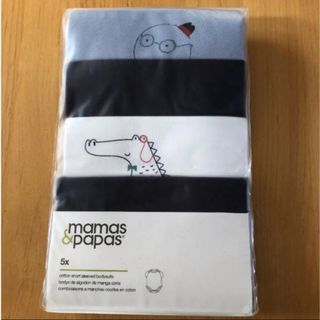 新品　mamas&papas ロンパース5着(ロンパース)