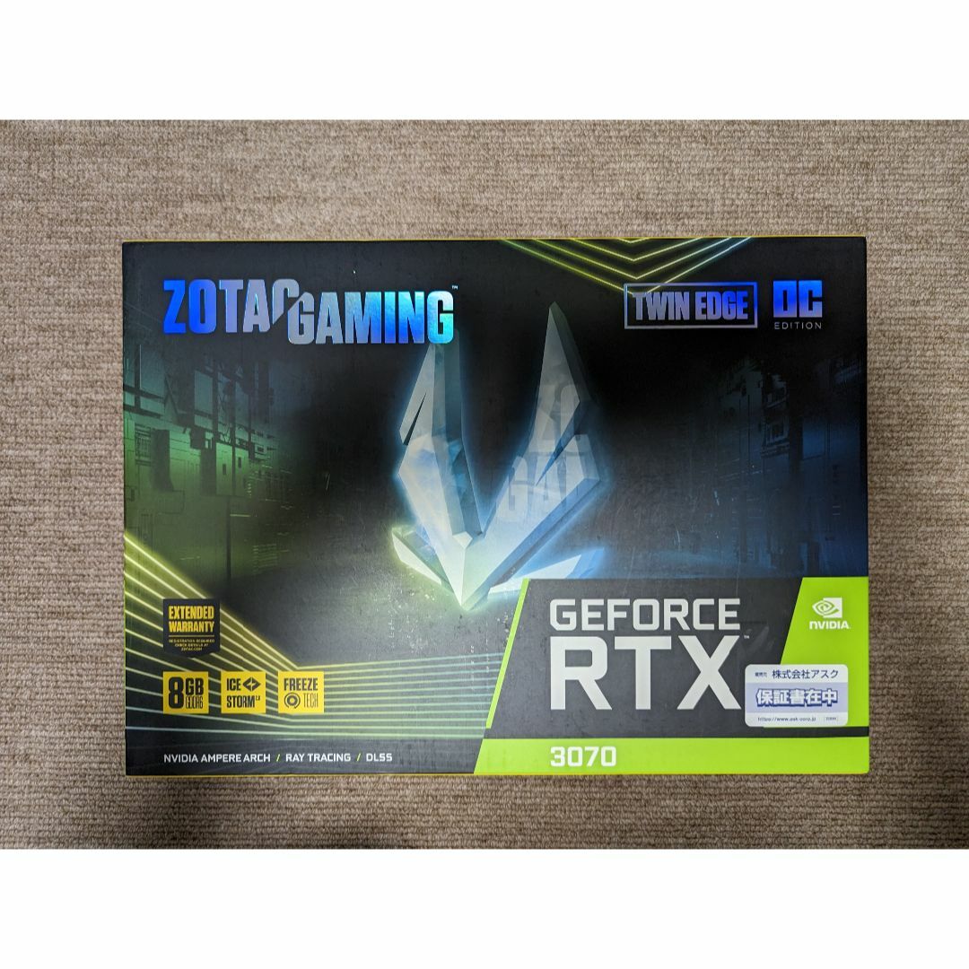 スマホ/家電/カメラZOTAC GAMING GeForce RTX 3070 Twin Edge