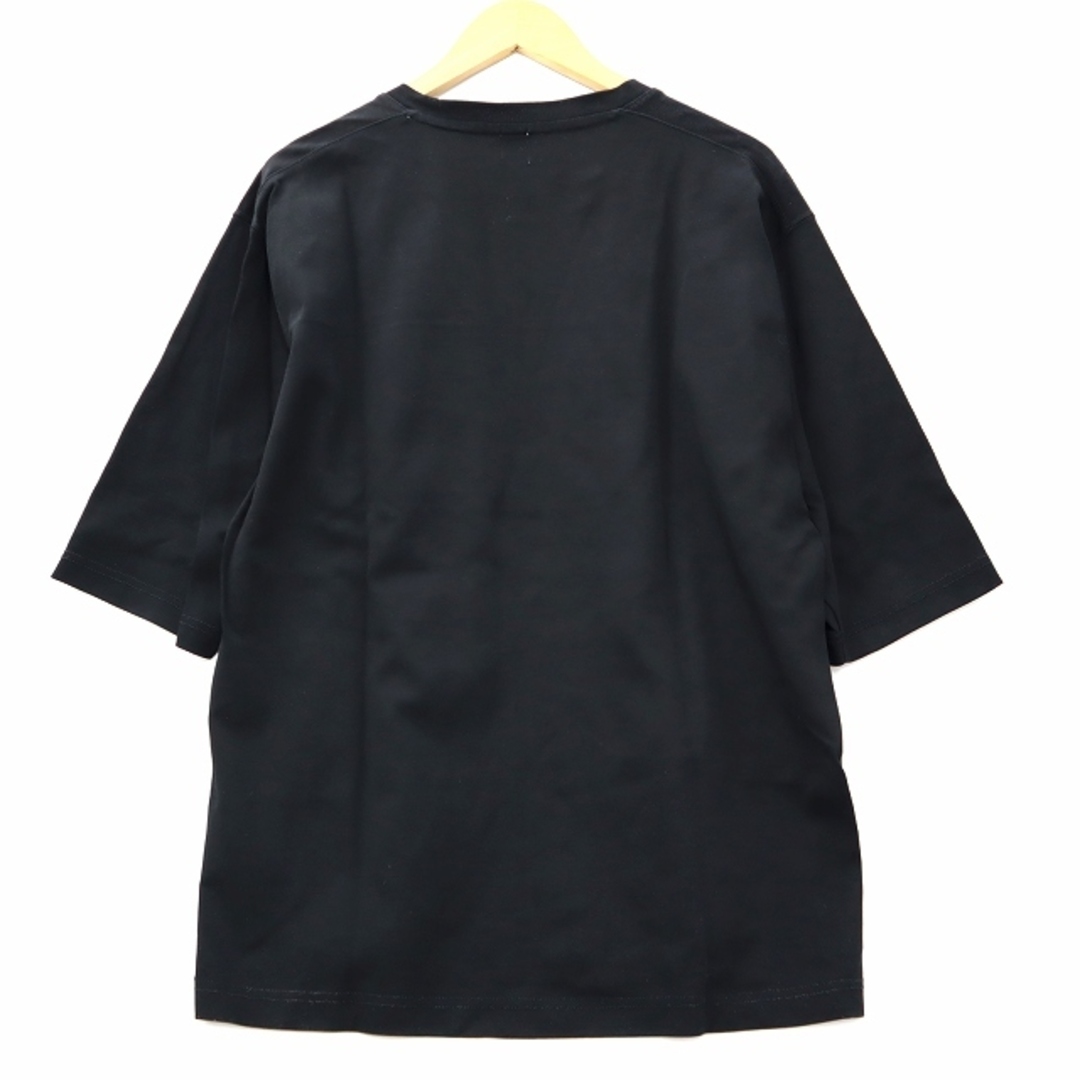 TAKEO KIKUCHI(タケオキクチ)のタケオキクチ コットン 切り替え 半端袖 Tシャツ 3 ブラック メンズのトップス(その他)の商品写真