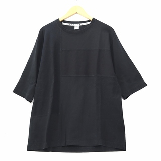 タケオキクチ(TAKEO KIKUCHI)のタケオキクチ コットン 切り替え 半端袖 Tシャツ 3 ブラック(その他)