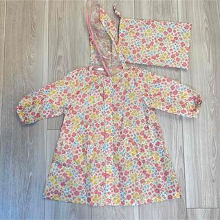 キムラタン(キムラタン)の美品　レインコート　パッカブル　巾着付き　90cm 女の子　キッズ(レインコート)