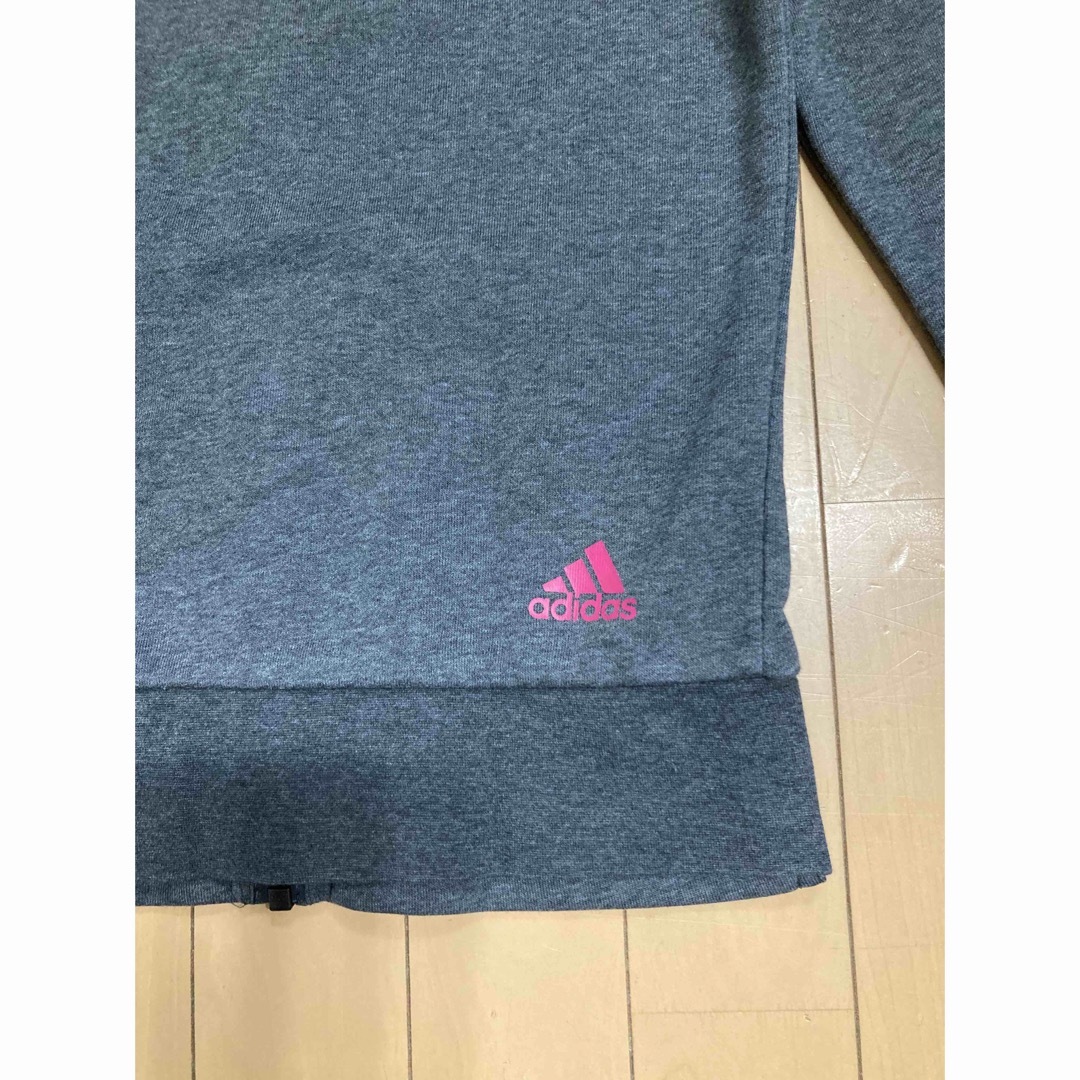 adidas(アディダス)のadidas パーカー　kids L (レディースS) キッズ/ベビー/マタニティのキッズ服女の子用(90cm~)(その他)の商品写真