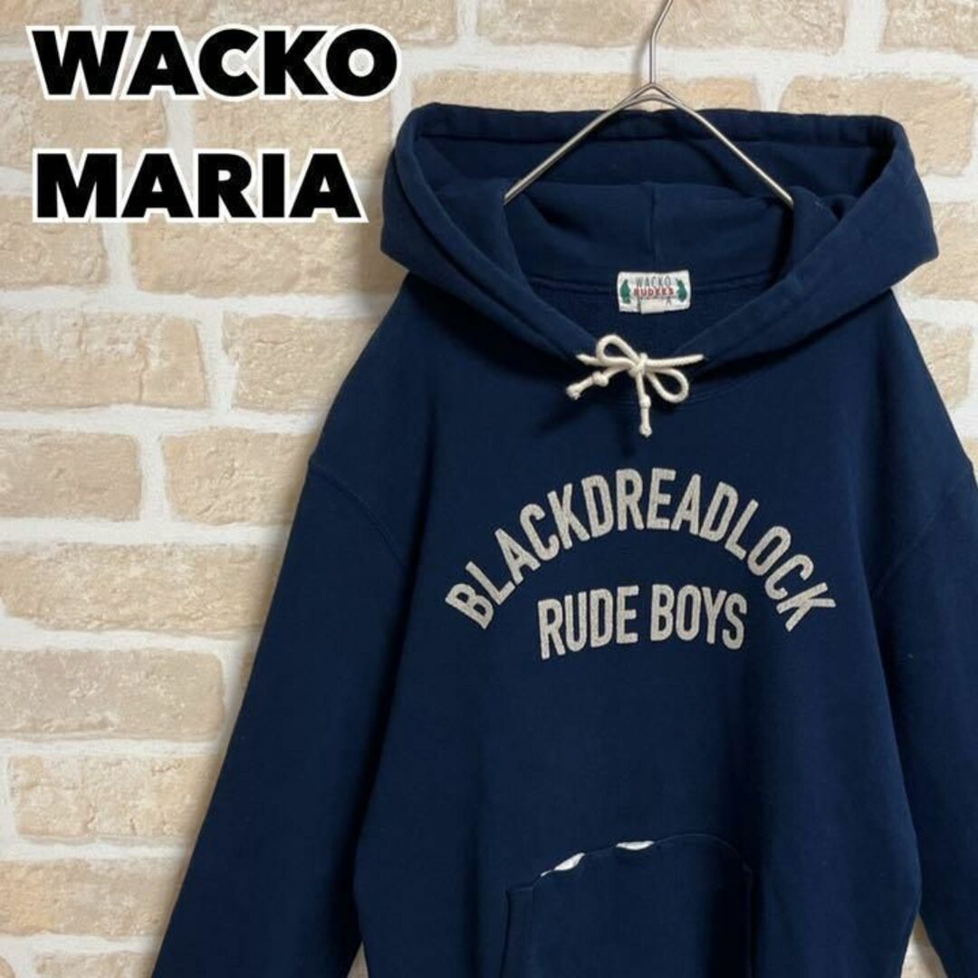 WACKO MARIA ワコマリア パーカー プルオーバー ネイビー M