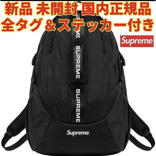 シュプリーム(Supreme)のSupreme FW22 バックパック Black ステッカー付き(バッグパック/リュック)