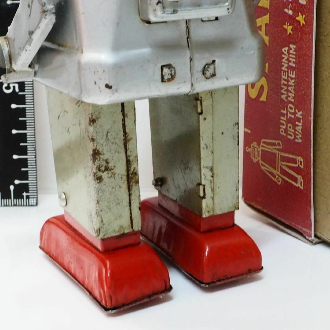 ブリキ商品出品リストKO【スパーキーロボット 塗装無】ブリキ製ロボット TIN TOY 箱はコピー