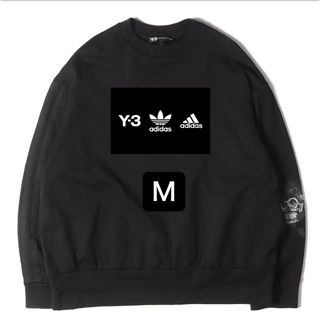 ワイスリー(Y-3)の双葉様✴︎【Y-3】スカルフェイススリーストライプクルーネックスウェット/Ｍ(スウェット)