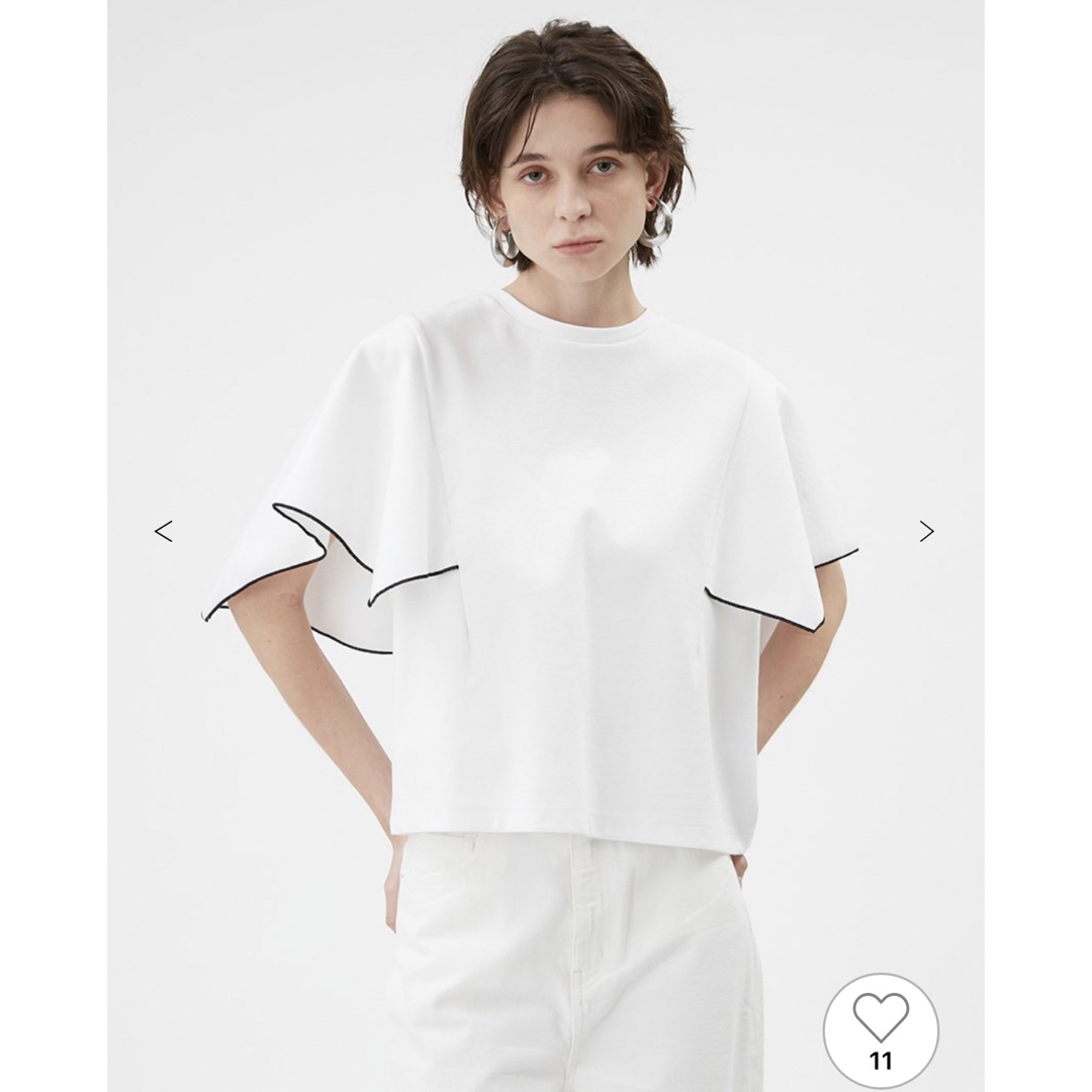 最終価格です MIESROHE ビッグドレープスリーブカットトップス