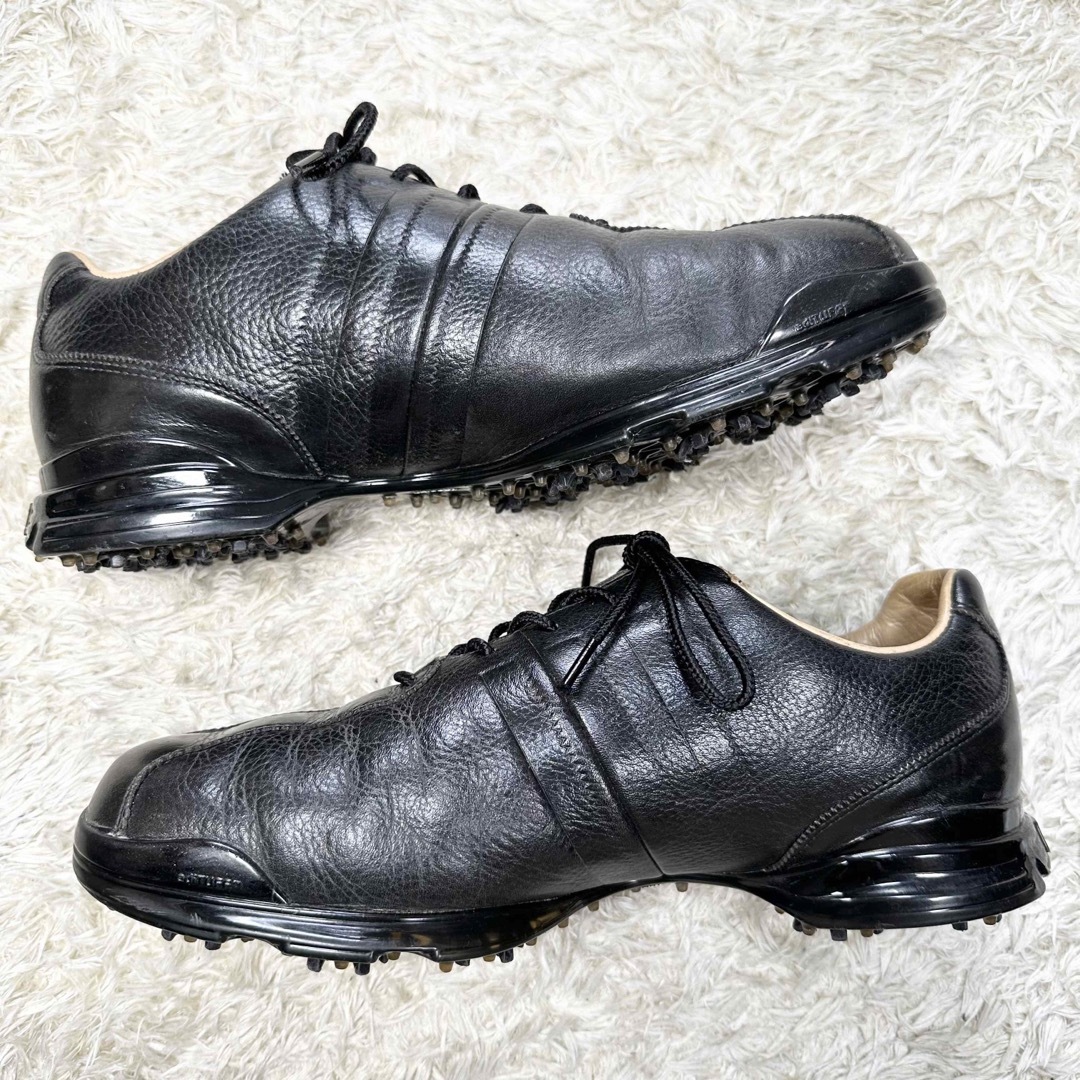 adidas - adiPURE アディピュア ゴルフシューズ レザー 黒 ブラック