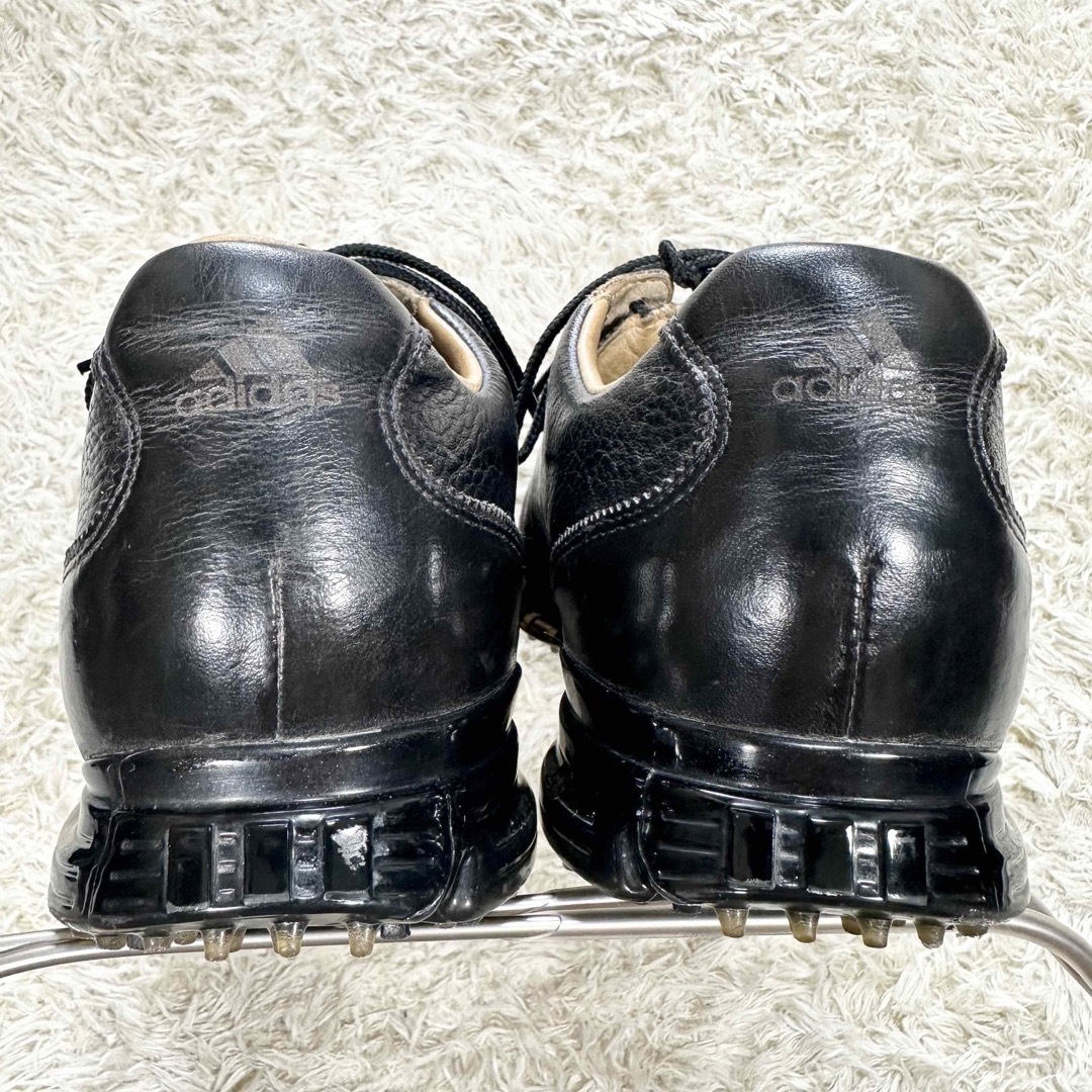 adidas - adiPURE アディピュア ゴルフシューズ レザー 黒 ブラック