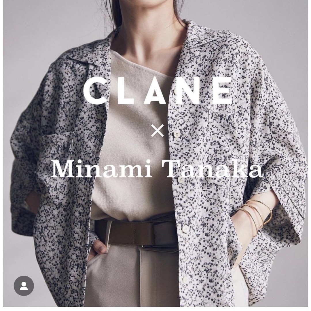 CLANE×田中みなみコラボ☆花柄シャツ