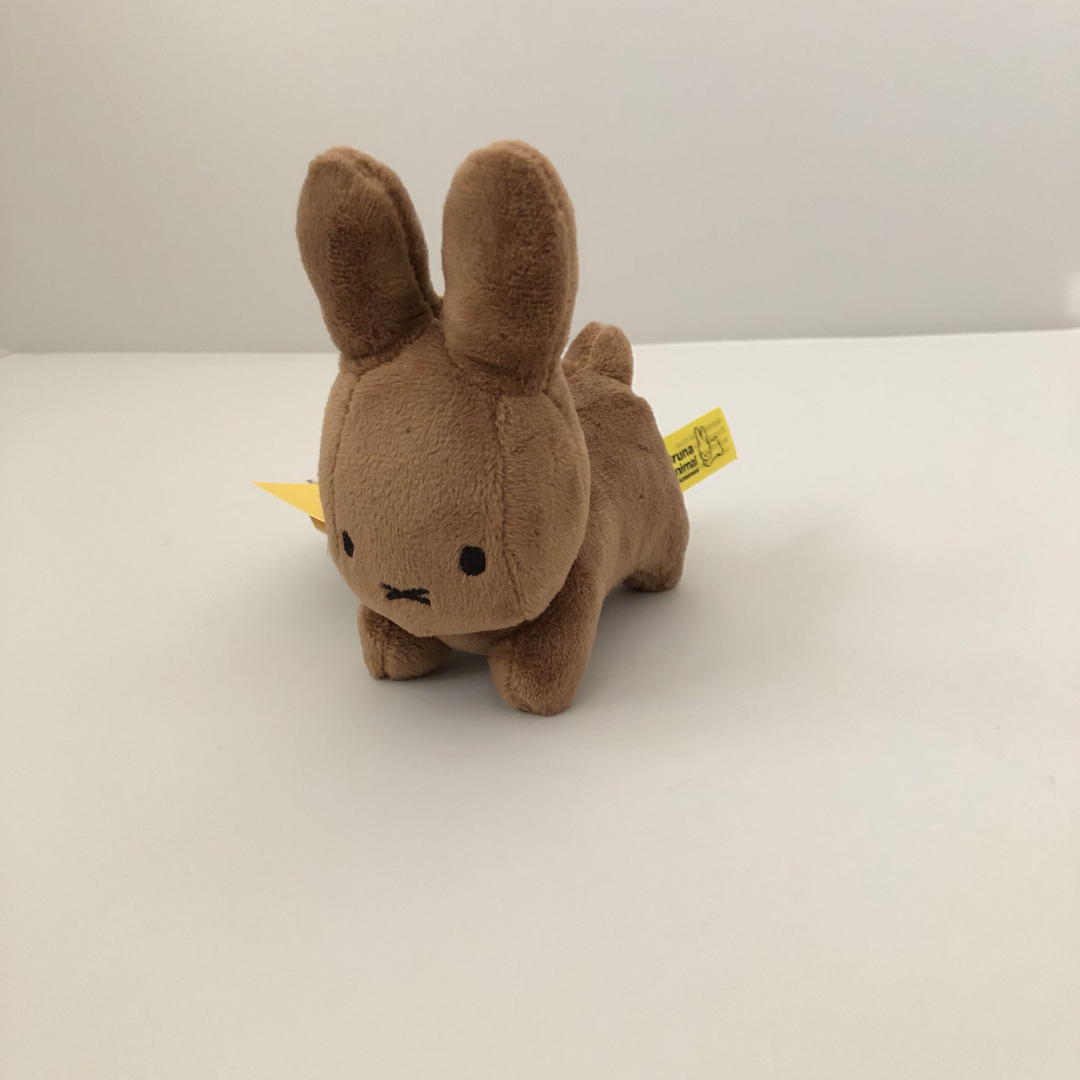 miffy(ミッフィー)のブルーナアニマル　ぬいぐるみマスコット　うさぎ　茶色 エンタメ/ホビーのおもちゃ/ぬいぐるみ(キャラクターグッズ)の商品写真