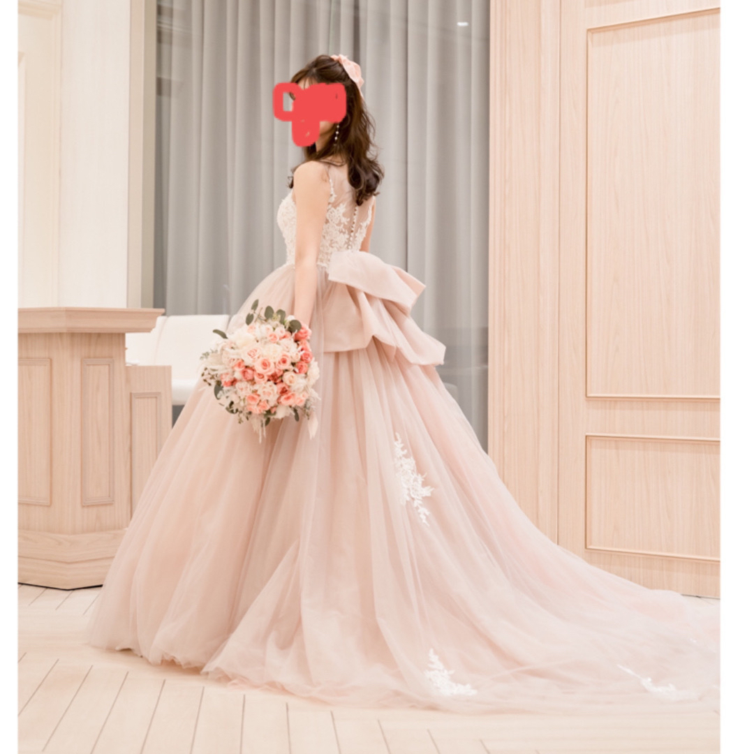 再値下げ YNS wedding カラードレス パニエ付きお得!プリンセスライン