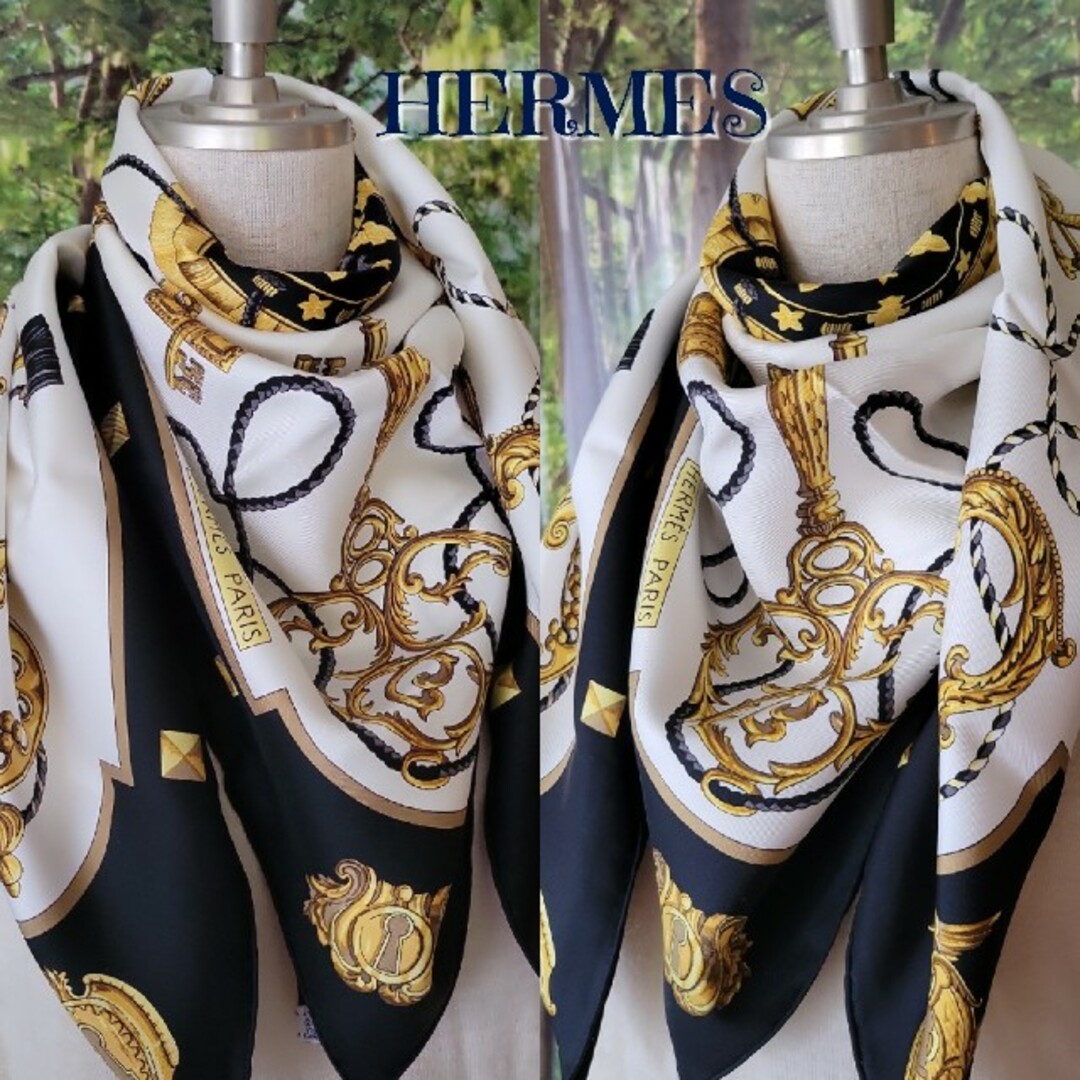 福袋セール】 レア 稀少 HERMES エルメス シルク スカーフ カレ90 ...