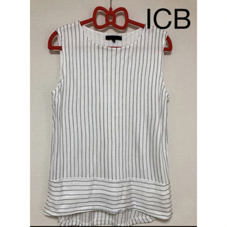 アイシービー(ICB)のICB タンクトップ　ブラウス　夏服半袖シャツ　Sサイズ(シャツ/ブラウス(半袖/袖なし))