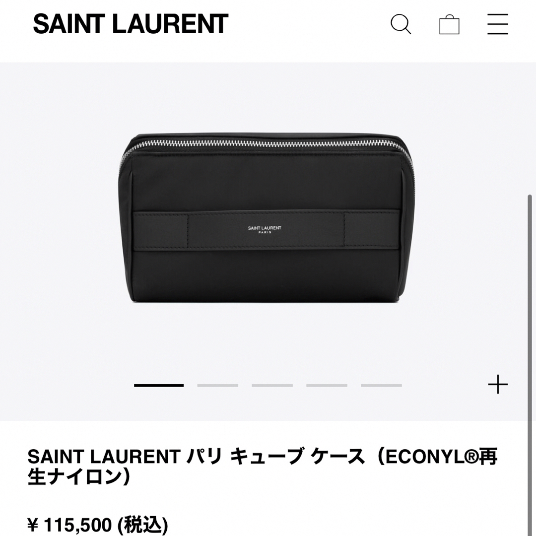 新品 SAINTLAURENT ギューブ ケース ポーチ  サンローラン