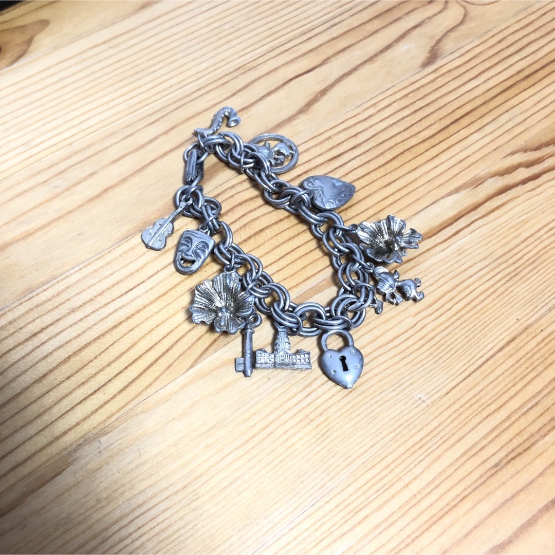 USED  antique silver bracelet メンズのアクセサリー(ブレスレット)の商品写真