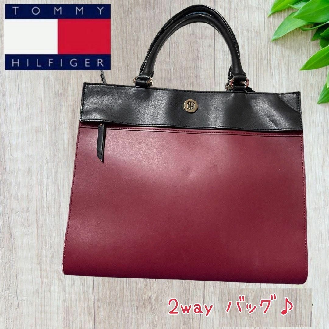 TOMMY HILFIGER(トミーヒルフィガー)のトミーヒルフィガー（レディース）のフランネルトートバッグ レディースのバッグ(トートバッグ)の商品写真