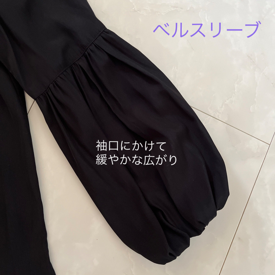 ブラウス　黒　美品　 レディースのトップス(シャツ/ブラウス(長袖/七分))の商品写真