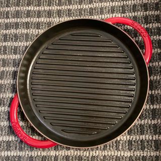 ストウブ(STAUB)のストウブ　グリルパン　チェリーレッド　26cm(鍋/フライパン)