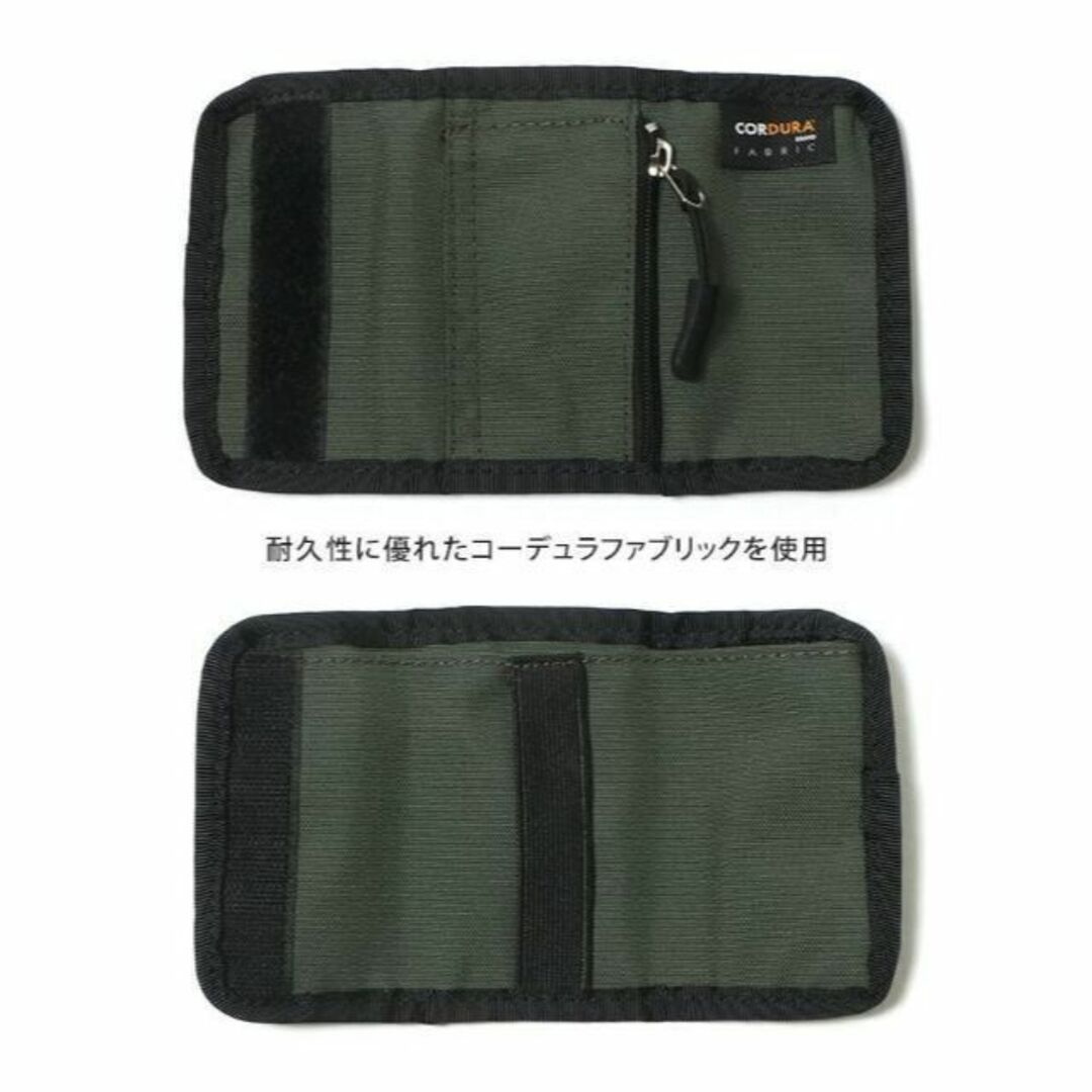 新品 コーデュラ CORDURA ミニマルウォレット 財布 三つ折り 折りたたみ メンズのファッション小物(折り財布)の商品写真