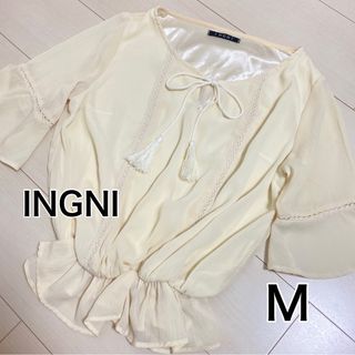 イング(INGNI)の【試着のみ】美品！INGNI  シフォントップス(シャツ/ブラウス(長袖/七分))