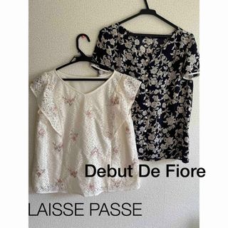 レッセパッセ(LAISSE PASSE)のLAISSE PASSE ♡ Debut De Fiore 花柄ブラウス２枚(シャツ/ブラウス(半袖/袖なし))