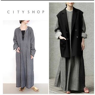 シティショップ(CITYSHOP)のCITYSHOP　ストライプワンピース　Stripe KAFTAN Dress(ロングワンピース/マキシワンピース)