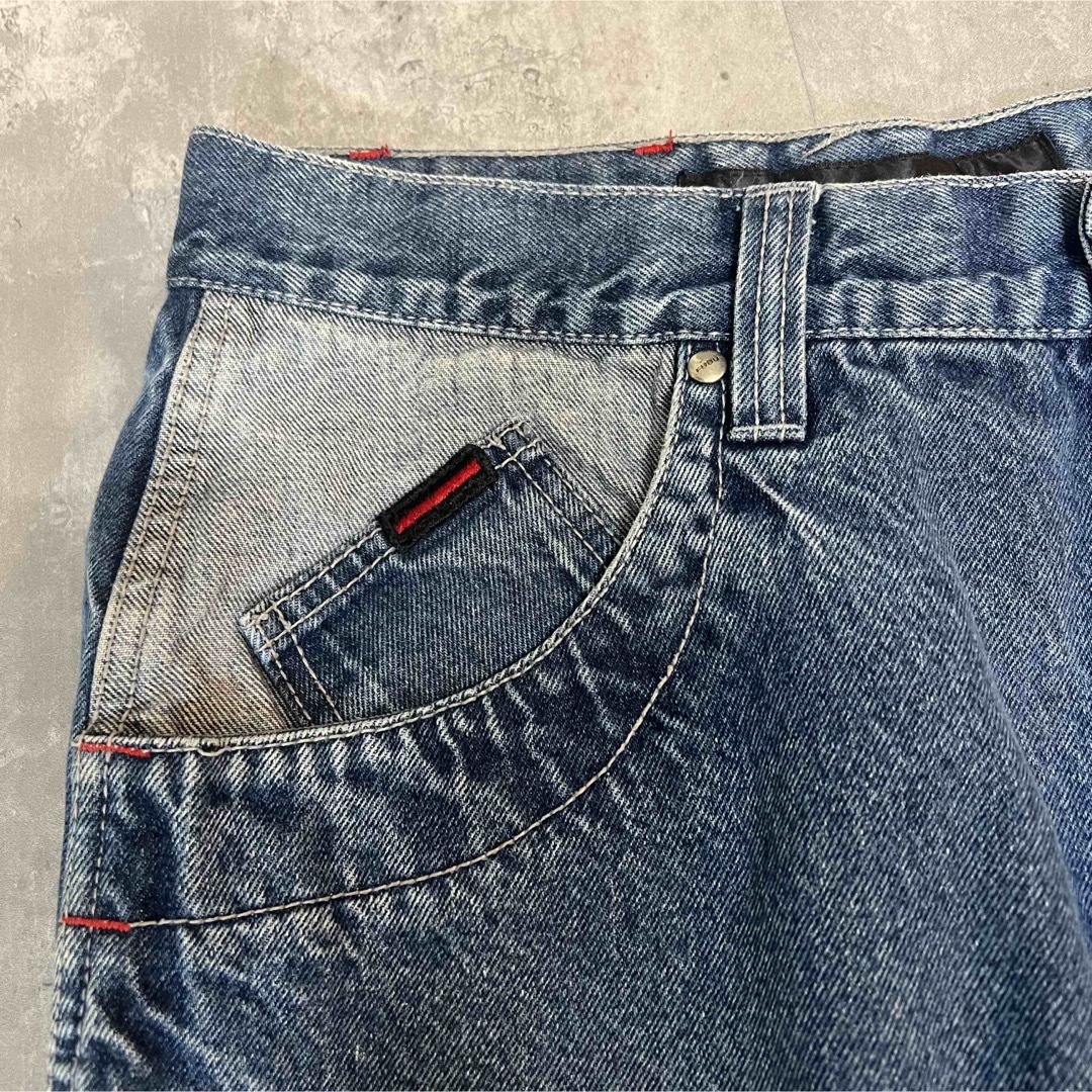 FUBU(フブ)のFubu ポケット デザイン b系 ストリート ビックシルエット デニムパンツ メンズのパンツ(デニム/ジーンズ)の商品写真