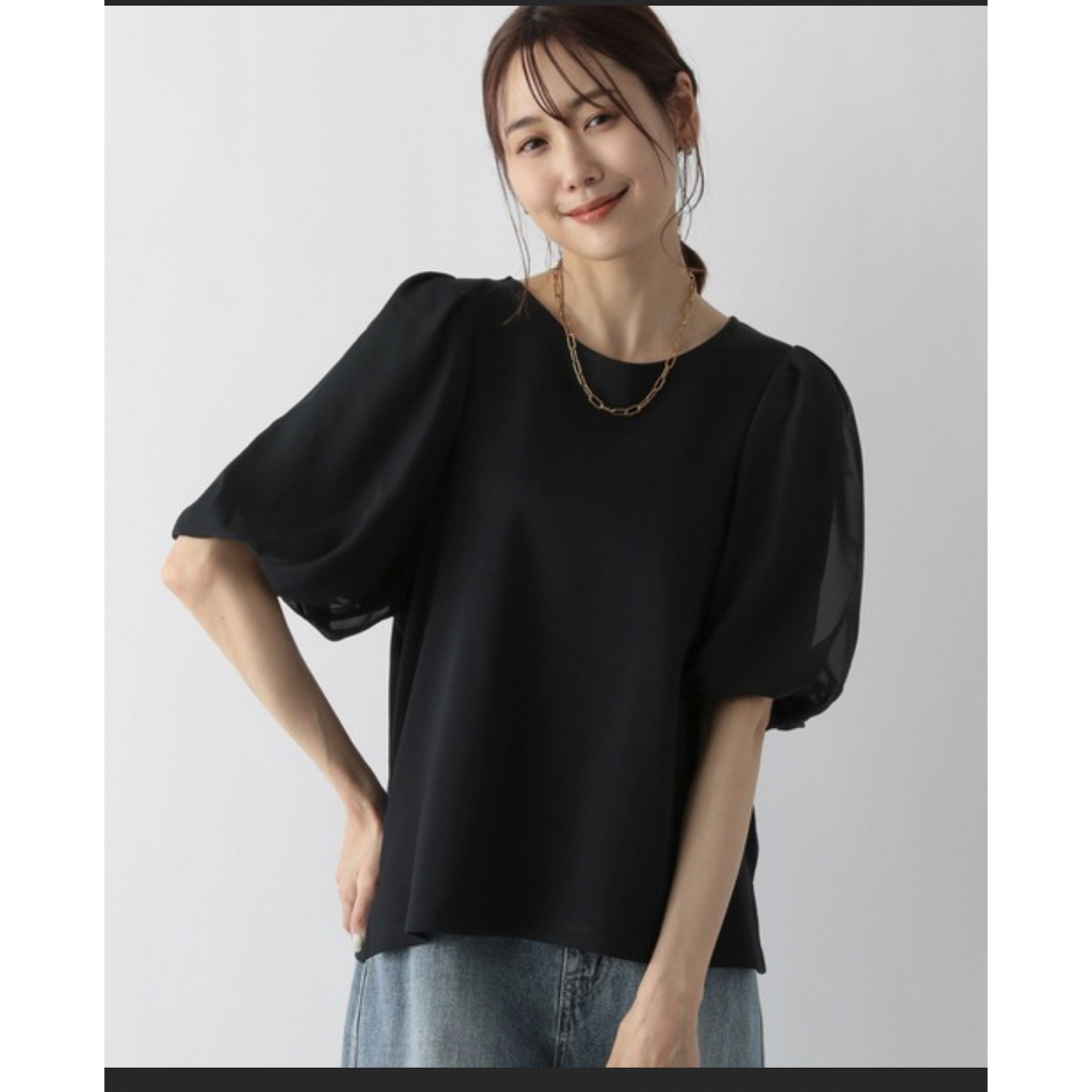 GLOBAL WORK(グローバルワーク)のグローバルワーク☆新品☆なめらかタッチ袖ボリューム　Tシャツ レディースのトップス(Tシャツ(半袖/袖なし))の商品写真