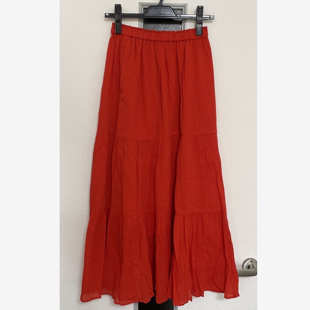 UNIQLO(ユニクロ)のユニクロ　ティアードロングスカート レディースのスカート(ロングスカート)の商品写真