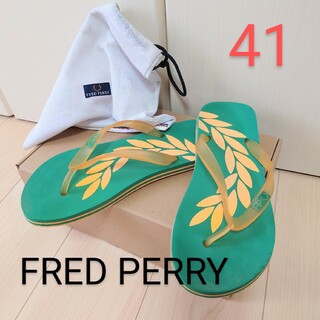 フレッドペリー(FRED PERRY)のFRED PERRY フレッドペリー ビーチサンダル 巾着袋付き メンズ(サンダル)