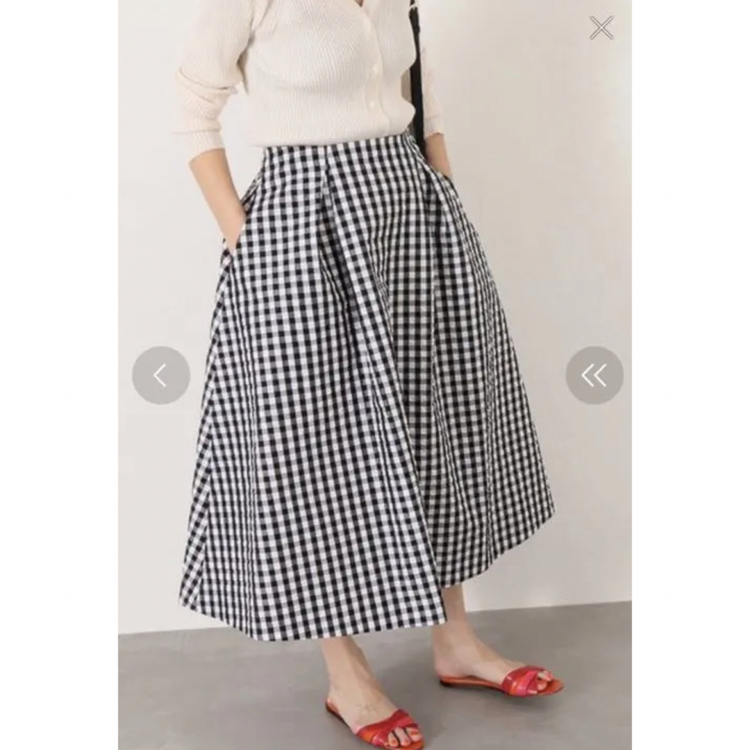 IENA(イエナ)のIENA イエナ ギンガムチェックスカート レディースのスカート(ロングスカート)の商品写真