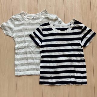 ムジルシリョウヒン(MUJI (無印良品))の無印　ボーダーTシャツ　2枚セット(Tシャツ/カットソー)